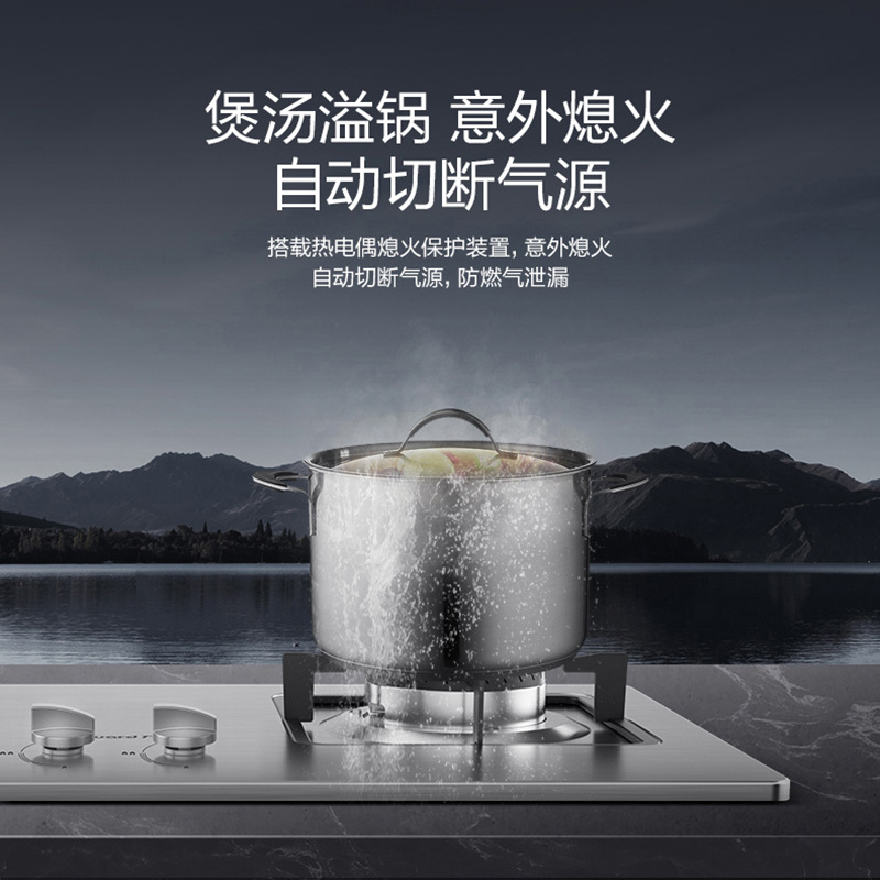 万和(Vanward) 一级能效 天然气灶具 煤气灶双眼灶 台式灶具嵌入式灶两用 燃气炉具自营 JZT-B6B338XW
