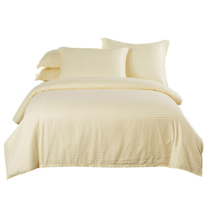 是尚 床上用品米黄色8件套(床单 被套 枕套 枕芯 空调被 冬被 凉席 垫被 )一套高清大图