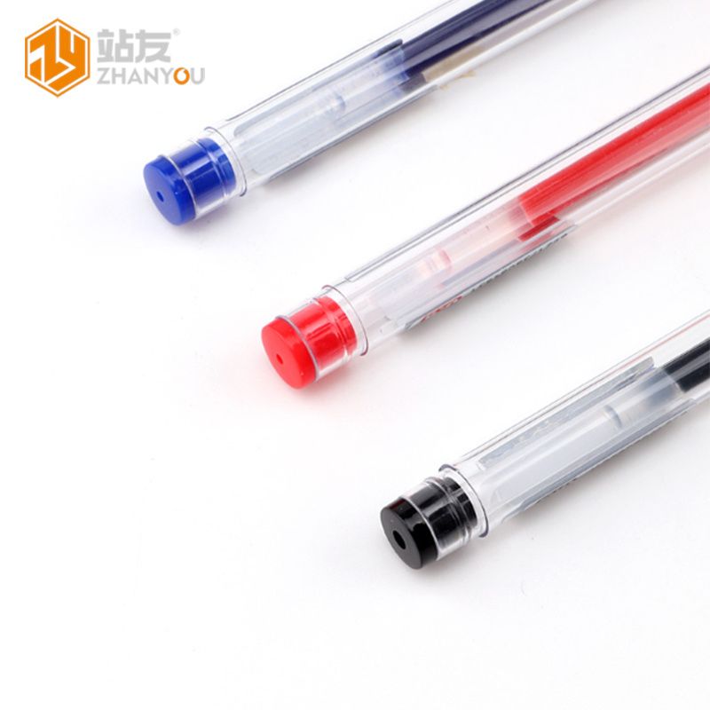 站友 中性笔办公签字笔0.5mm学生水性笔（24支装）高清大图