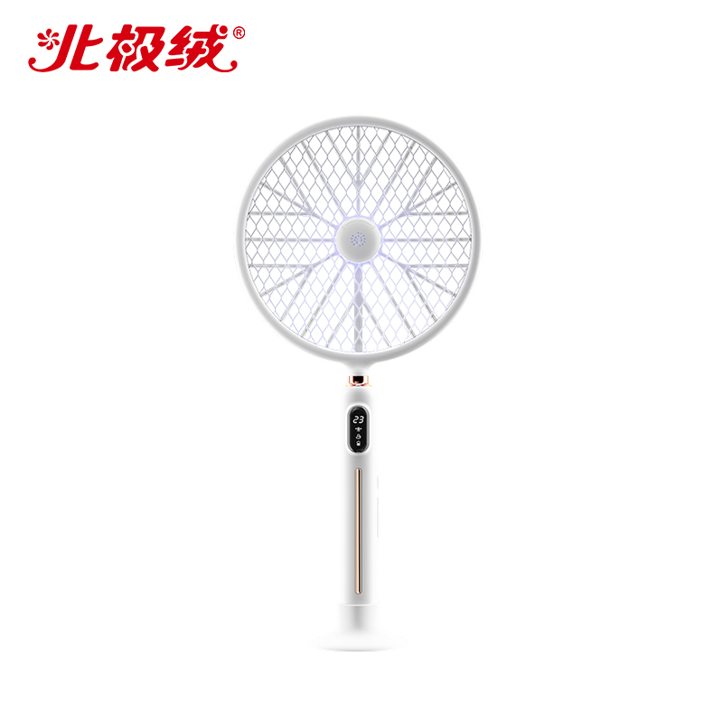 北极绒(Bejirog) 电蚊拍充电式家用超强灭蚊灯驱蚊器二合一锂电池强力计数显示 打蚊子神器苍蝇拍