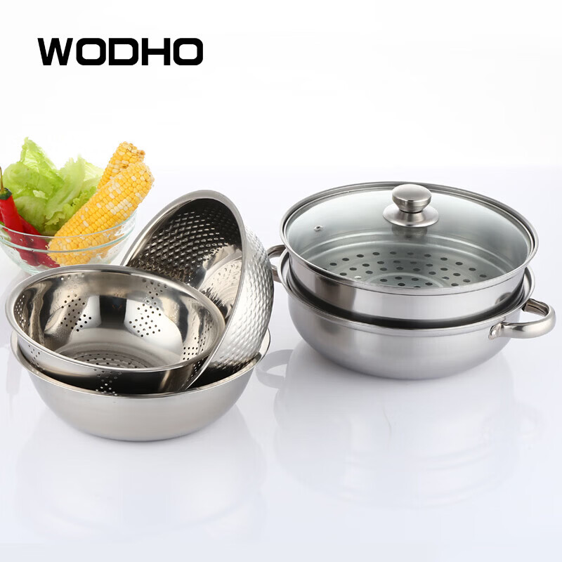 万德霍幸福一家六件套 锅具套装全家福 煎炒炖煮一应俱全 WDH-G0140537高清大图