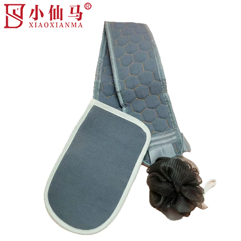 小仙马 搓澡巾拉背条长条搓背巾浴球三件套 XXM-529 套高清大图