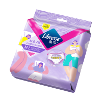 [体验装]Libresse薇尔舒适V感少女款M-L码2片女性卫生裤2片×2包