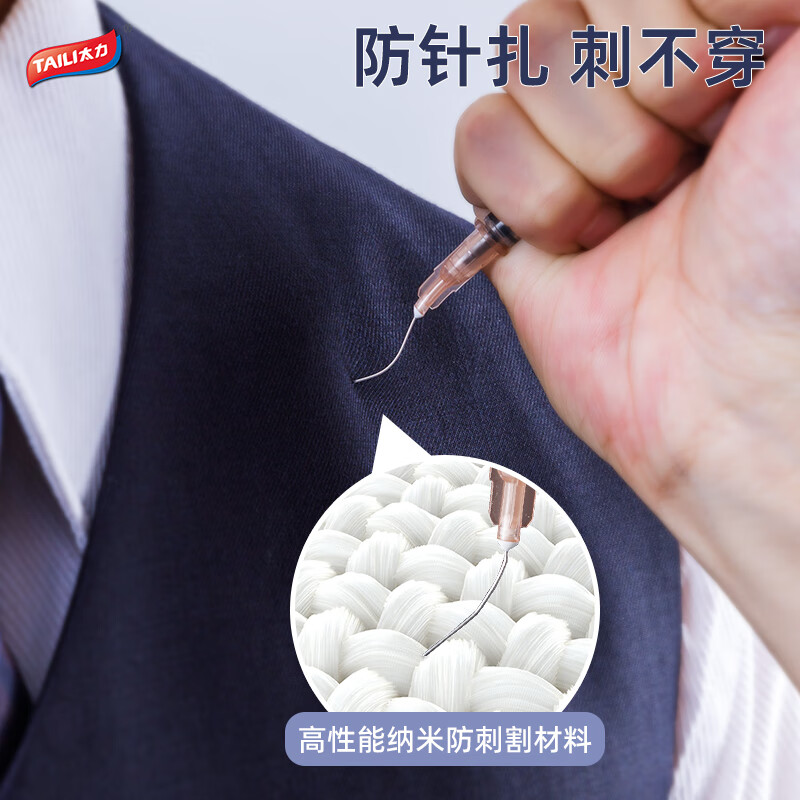 太力ZP333防刺割马甲贴身透气防砍安保执勤门卫特种战术背心防割服防刺衣巡逻防护装备女装藏青色L(165/90B)高清大图