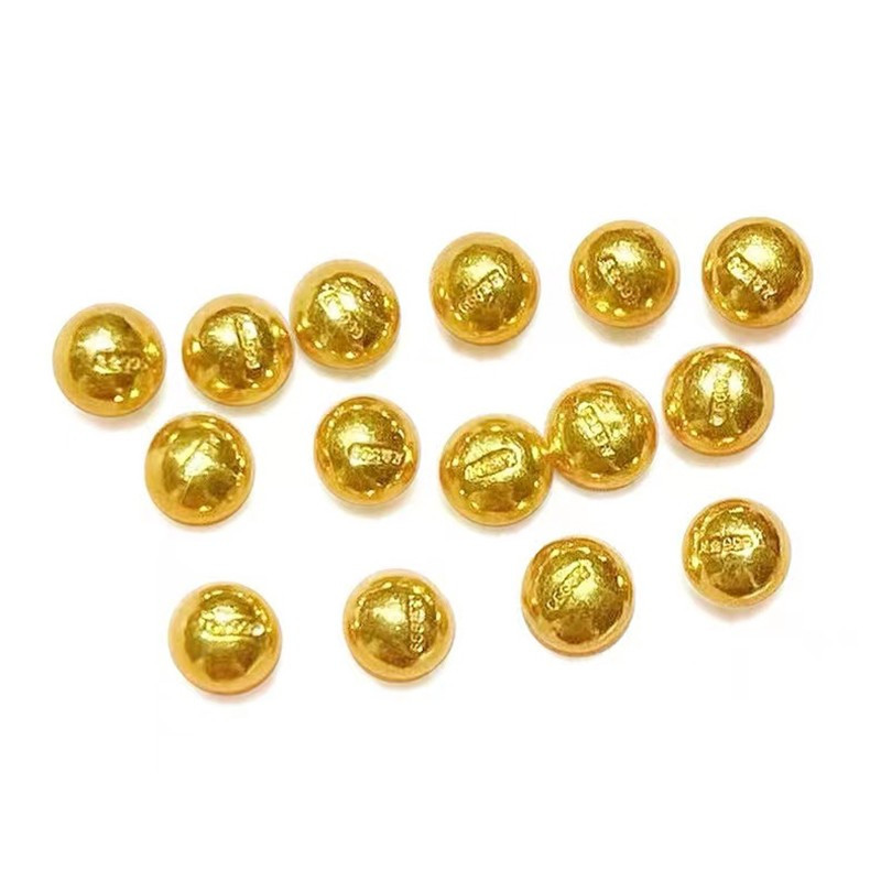 永坤1g小金豆足金999纯金金豆豆投资实心金豆子黄金金条金砖原料1克