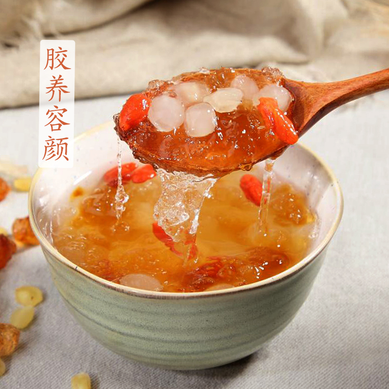 洪晟翔 皂角米250g/瓶 双荚雪莲子 甄选大颗粒 野生无硫皂角米 雪燕桃胶搭配伴侣