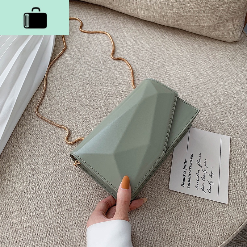 今年流行的夏天小包包2020新款潮斜挎包女百搭ins链条单肩小方包NEWLAKE高清大图