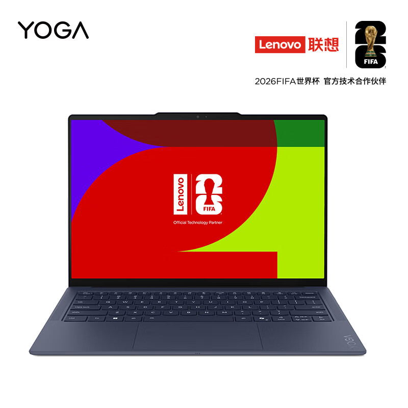 联想(Lenovo)YOGAAir14Aura 14英寸轻薄触控笔记本电脑UltraX7 358H 32G 1T SSD Win11 夜缎(蓝色)FIFA版 触摸屏金属机身长续航高清大图