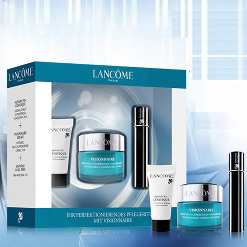 兰蔻(LANCOME)旅行装/小样3件套护肤套装 肌底液5ml+日霜15ml+睫毛膏2ml 滋润营养 各种肤质通用