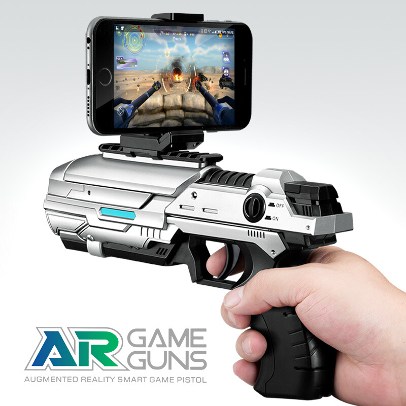 AR蓝牙游戏体感CS射击VR3D魔力4D儿童仿真电动玩具男孩 A9单品+放大镜高清大图