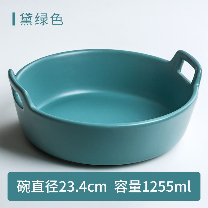 猫碗双碗陶瓷狗碗猫咪食盆饭盆狗狗喝水猫粮碗宠物用品实木防打翻