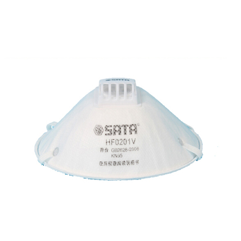 世达(SATA)自吸过滤式防颗粒物呼吸器（KN95杯形带阀口罩）HF0201V(15只/盒)