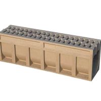 树脂混凝士重荷载一体式截水沟 承载60吨 长度1米 外宽250mm 高度320mm 单位/米