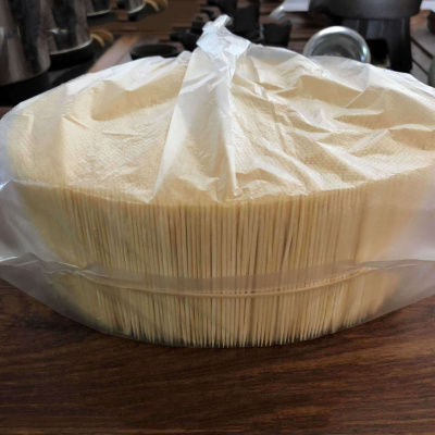 盘牙签牙签大单牙签尖家用一次性散装包装牙签15斤尖竹双大