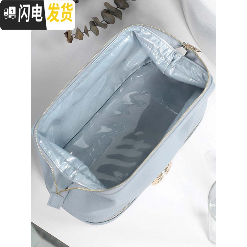 三维工匠网红化妆包ins风女超火可爱日系韩国便携大容量洗漱化妆品收纳包高清大图