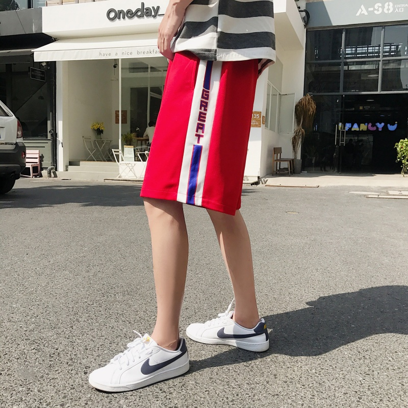 五分裤男韩版帅气2018夏季沙滩裤男士裤子休闲短裤男夏装5分中裤