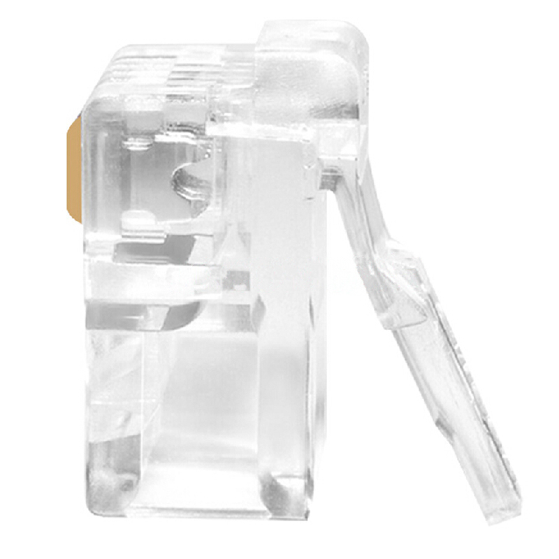 丽贴 LN-RJ11 电话线两芯水晶头 透明 100颗/件 （单位：件）