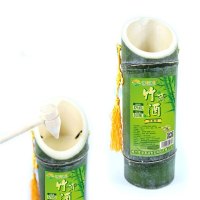 【中华特色】梅州扶贫馆 客来客往竹筒酒青竹鲜活竹子白酒500ml养生酒52度 2瓶 华南