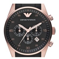阿玛尼Emporio Armani欧美品牌时尚多功能运动手表男潮黑色休闲石英表男AR5905