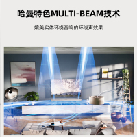哈曼卡顿Citation MB1100 无线蓝牙杜比全景声回音壁音响5.1.2声道家庭影院音箱 客厅电视音响 高配版灰色