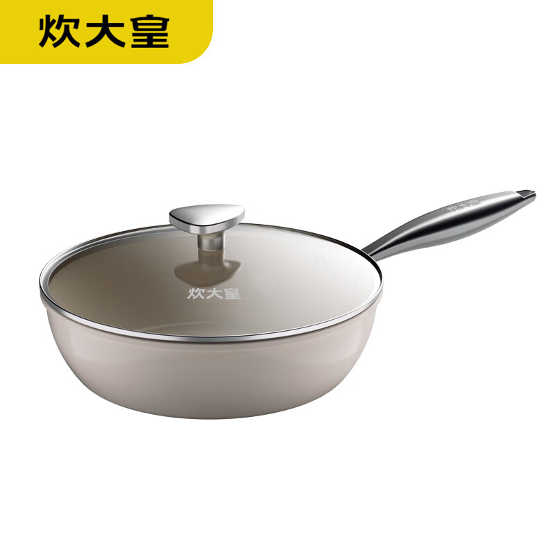炊大皇(COOKER KING) 白玉陶瓷煎炒锅 CG28BY高清大图