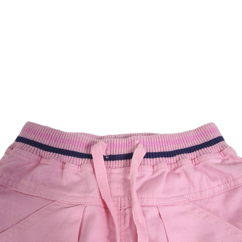 安笛贝乐品牌女童春秋裤子男童纯棉运动裤宝宝儿童休闲长裤中小童粉色针织裤90-130cm高清大图