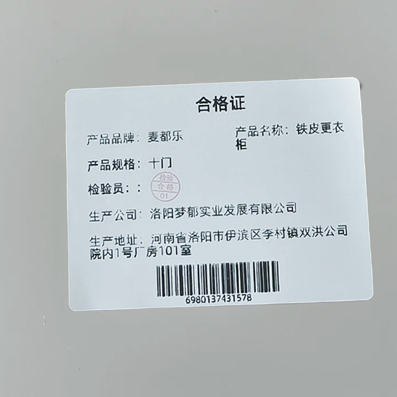 麦都乐 铁皮更衣柜 十门 台高清大图