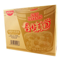 合味道 方便面咖喱牛肉风味12小杯面一整箱速食面泡面快餐面即食面开乐