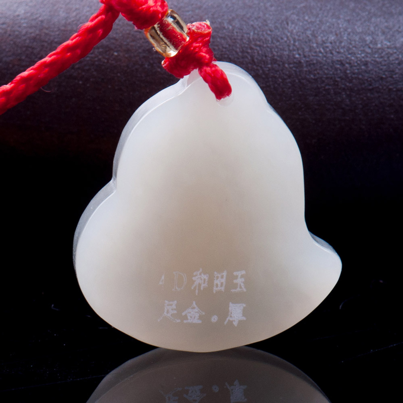 梦克拉 金镶玉爱心吊坠黄金足金和田玉金镶玫瑰花项坠 爱心玫瑰 金镶玉吊坠女 女款 心形 项链吊坠 玉吊坠 玫瑰花高清大图