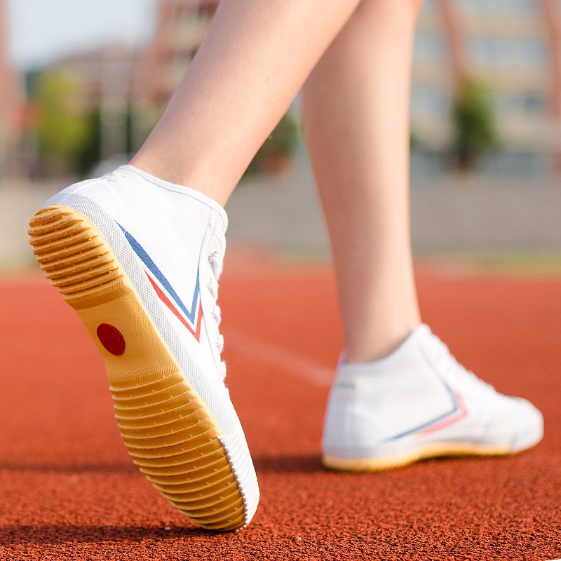 Feiyue/飞跃中帮帆布鞋男女小白鞋学生田径鞋运动鞋法国版503
