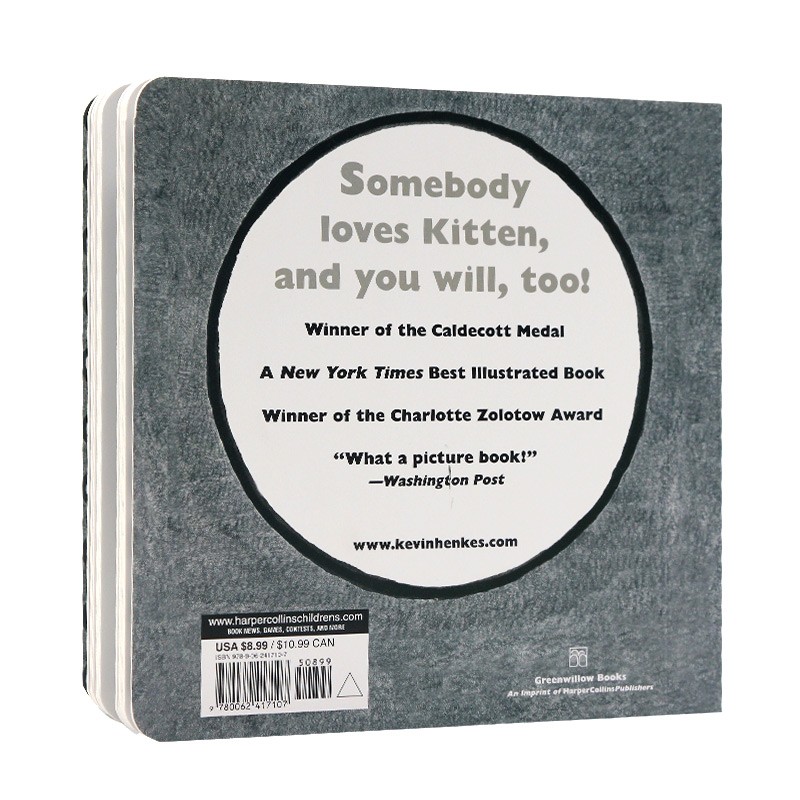 [正版]小猫咪追月亮英文原版绘本 Kitten’s First Full Moon 凯迪克金奖幼儿童启蒙纸板书常青藤爸高清大图