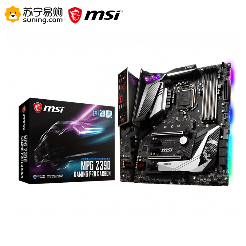 微星MSI Z390 GAMING PRO CARBON主板+ i5 9600KF处理器 板U套装