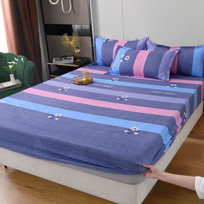 防滑活性斜纹床笠保护套棕垫套垫套加高加厚防灰尘高清大图