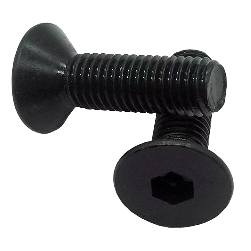 炯毅 高强度沉头内六角螺丝钉 平头螺栓铁发黑平杯机牙螺钉国标 沉头螺栓 M5*40mm 个高清大图