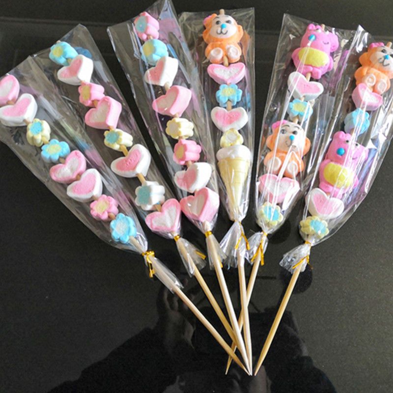 塑料纸16*27.5*320个 一包320个袋子送扎丝 老北京冰糖葫芦袋子包装膜棉花糖袋子糖葫芦塑料透明包装袋