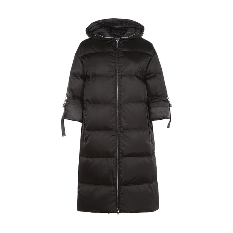 prada 普拉达 女士中长款鹅绒连帽羽绒服外套 291544 1wq8