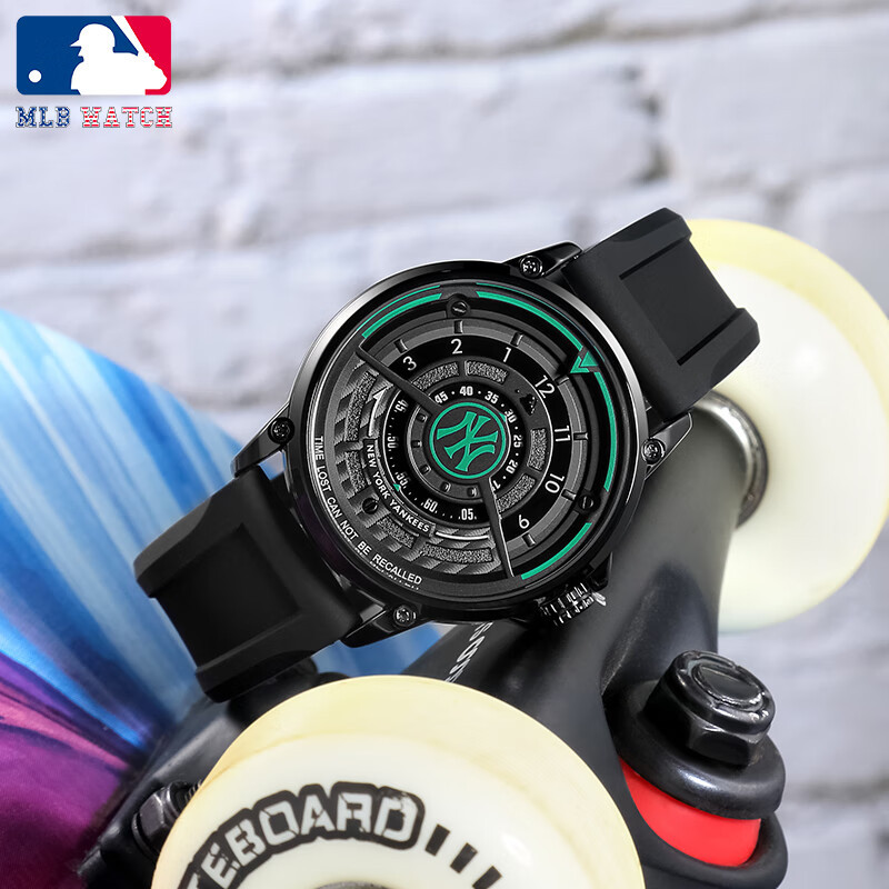 美职棒(MLB) 手表MLB-NY601-1-1黑绿色