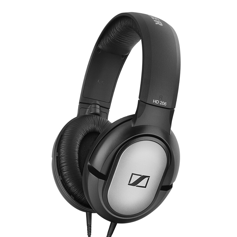 森海塞尔（Sennheiser）HD 206 专业录音监听 耳机 黑色