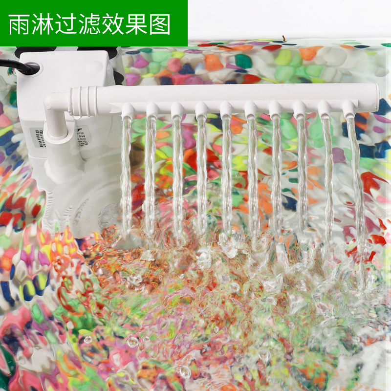 乌龟龟缸鱼缸雨淋式养鱼过滤器免换水内置三合一净水低水位循环泵高清大图