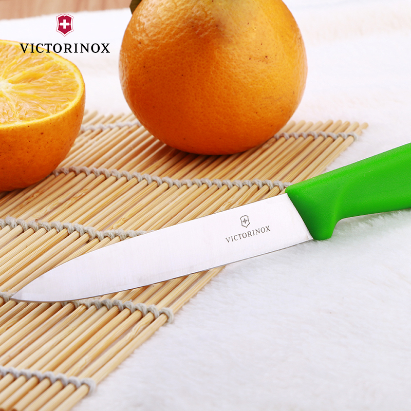 维氏(Victorinox)瑞士军刀进口厨房刀具维氏厨刀不锈钢水果刀削皮刀6.7706绿色