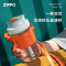 ZIPPO静雅系列双倍快乐玻璃杯(皮套背带款)460ml