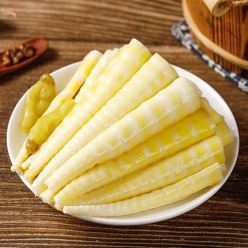 泡椒香笋尖脆笋30g/小包装小休闲零食开袋即食袋装油焖香辣黑竹笋图片