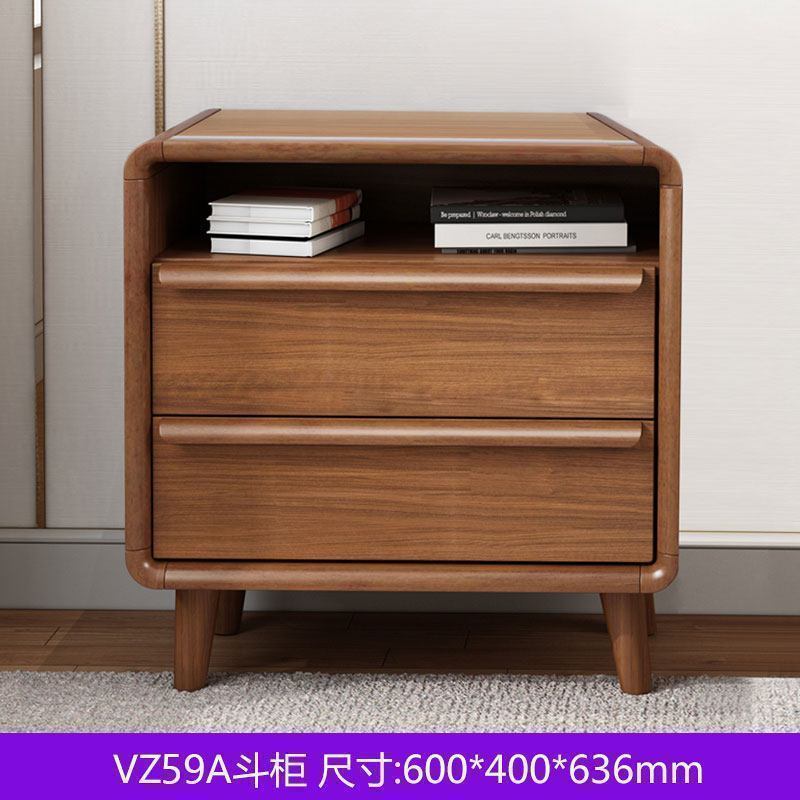 森美人卧室五斗柜七斗柜实木现代新中式收纳柜多用储物柜抽屉柜北欧靠墙 小斗柜600*400*636mm组装