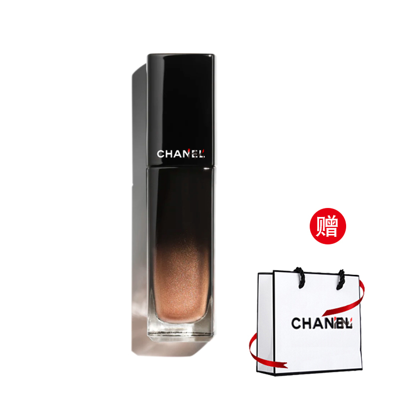 香奈儿(CHANEL)2023圣诞限定魅力炫光唇釉 90#金珊瑚色5.5ml