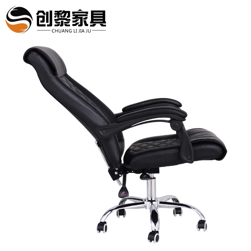 BONJEAN电脑椅 可躺西皮老板椅 家用办公椅 升降经理主管椅子8212高清大图
