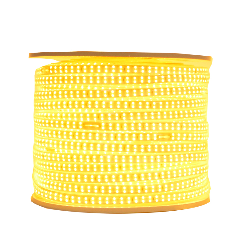 LED彩灯带2835-180D-220V-双直-金黄光/米高清大图