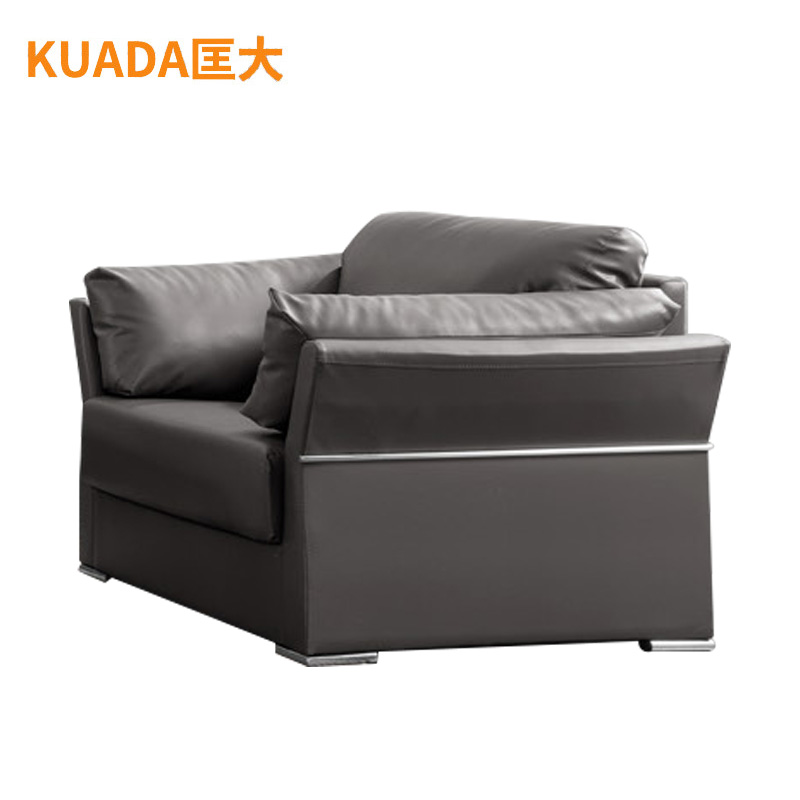 匡大 办公沙发 皮艺沙发 办公室接待沙发 牛皮 单人位 KDT664高清大图