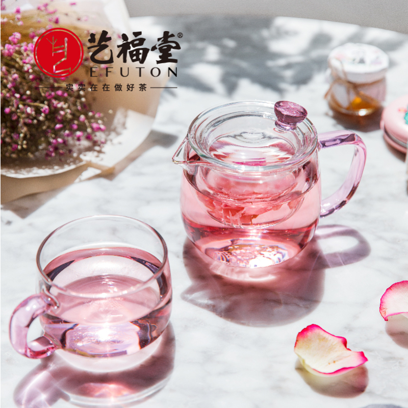 艺福堂 予美精品组合 (桂圆红枣枸杞茶110g+红豆薏米茯苓茶60g+颜品壶套装)