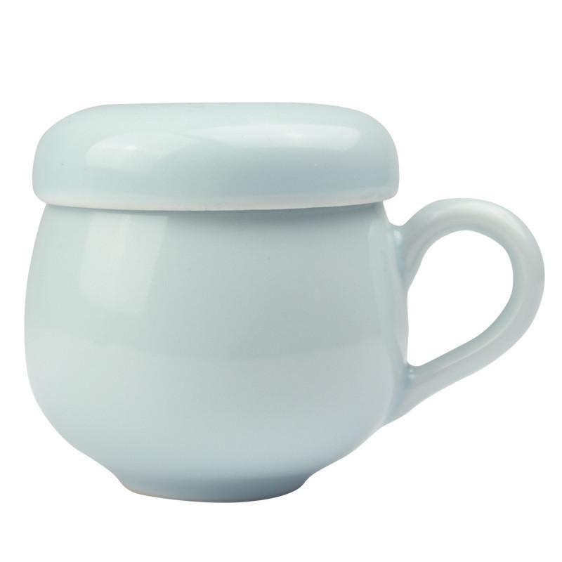 龙泉青瓷茶杯陶瓷带盖带过滤内胆泡茶杯茶水分离同心杯办公杯瓷杯家用喝水杯子新款茶杯水杯杯子喝水杯家用陶瓷杯