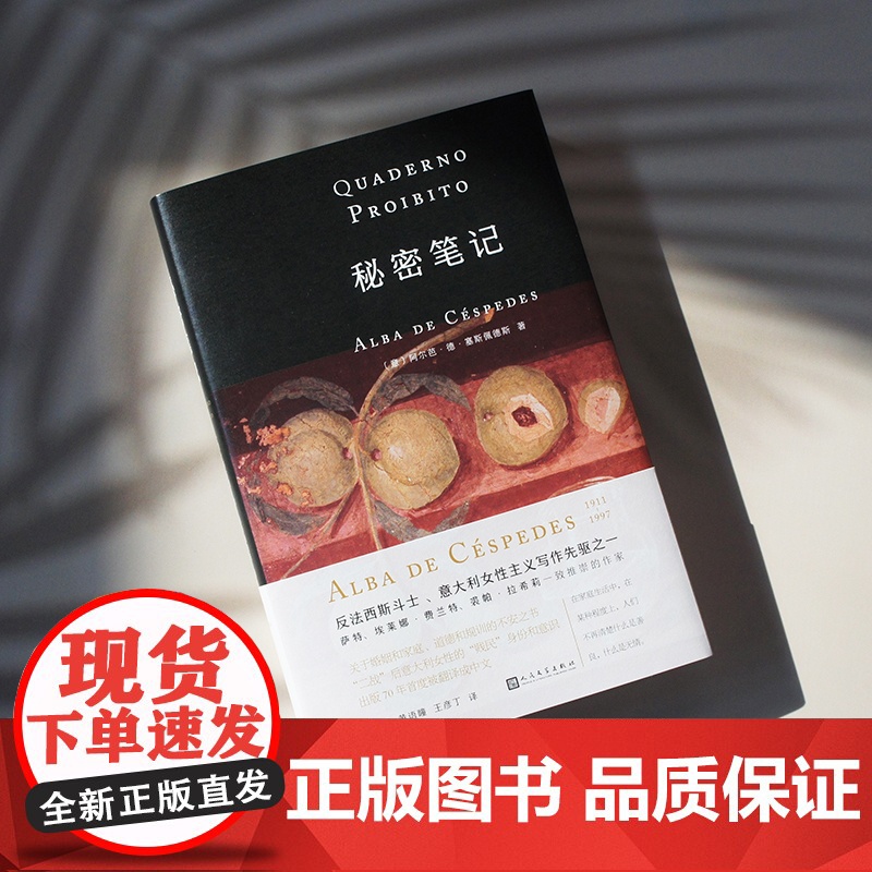 秘密笔记 意大利女性写作先驱 那不勒斯埃莱娜费兰特的启蒙者 塞斯佩德斯代表作 意大利家庭小说外国文学高清大图